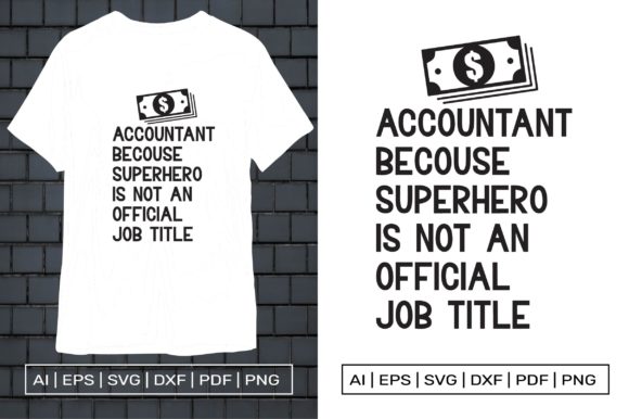 Accountant T-shirt Design Graphics and Print Templates Review