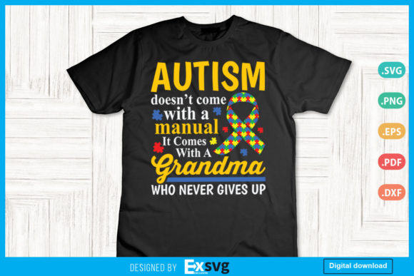 Autism Comes with a Grandma Graphics and Print Templates Review