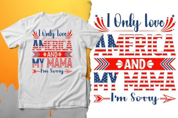 Fourth of July Premium T-Shirt Design Graphics and Print Templates