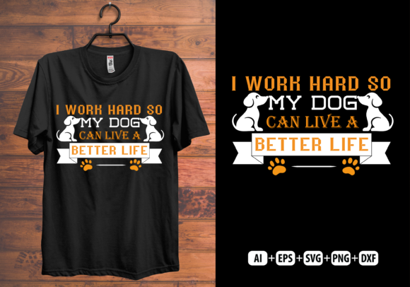 I Work Hard T-shirt Design: Graphics and Print Templates Review