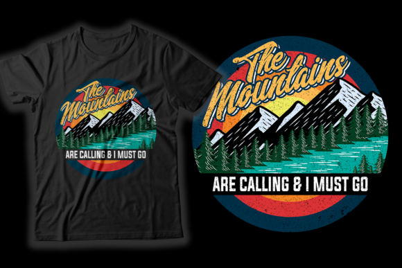 Mountain T-Shirt Design: A Review for Graphics and Print Templates