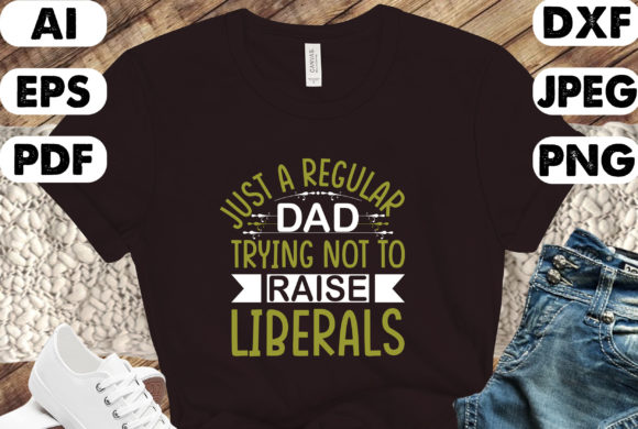 REGULAR DAD FATHERS DAY T-SHIRT DESIGN Graphics and Print Templates Review