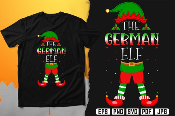 The German Elf T-Shirt Design Vector Graphics and Print Templates Review